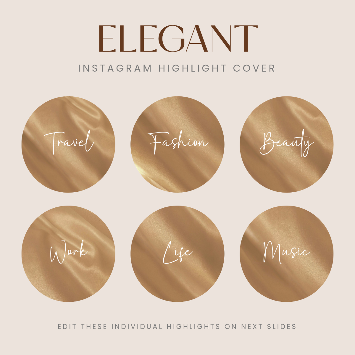 Free Elegant Instagram Highlight Cover Template to Edit Online