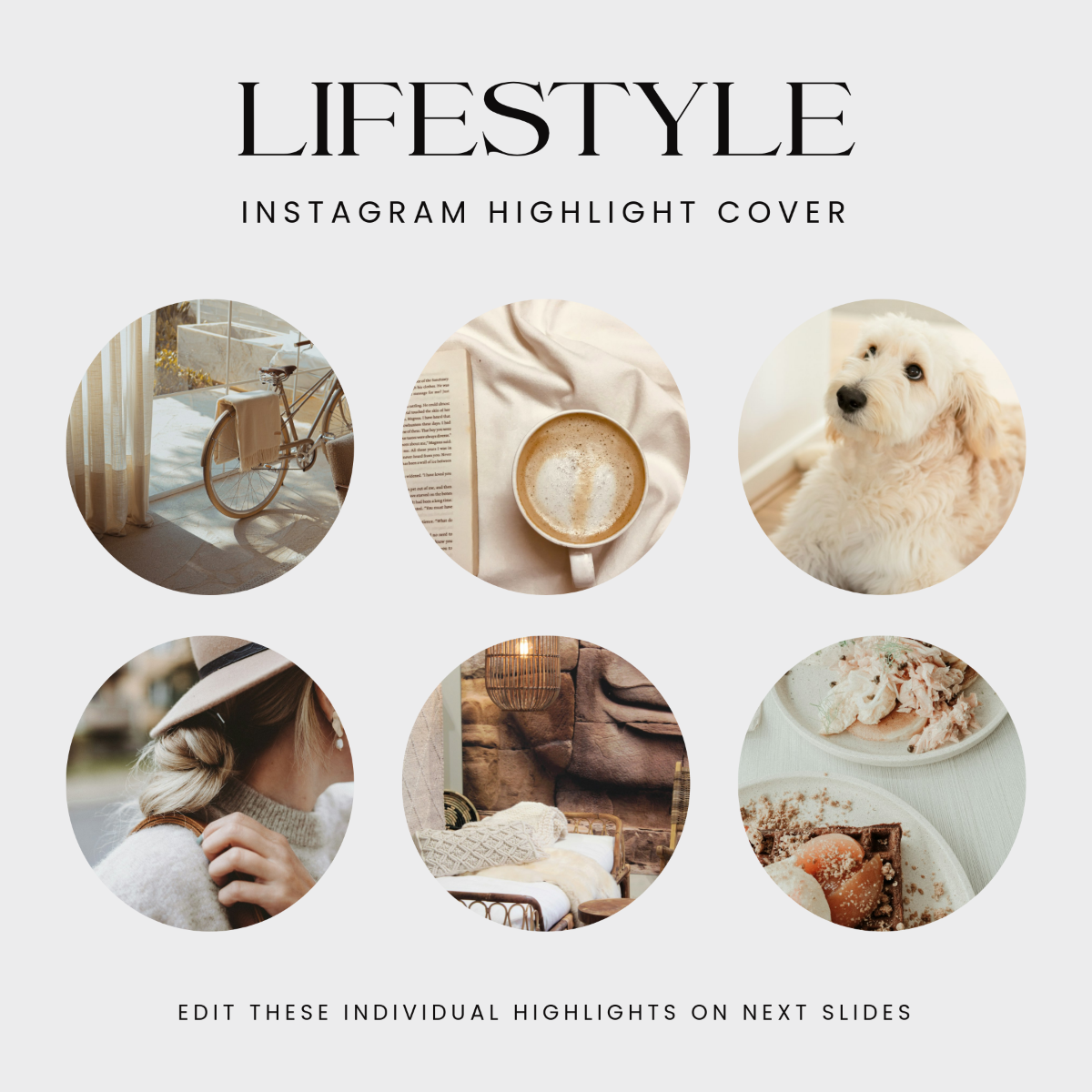 Free Lifestyle Instagram Highlight Cover Template to Edit Online