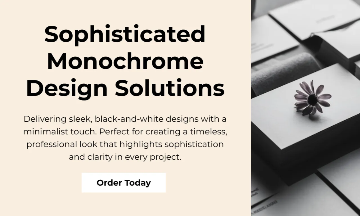 Monochrome Fiverr Gig Template