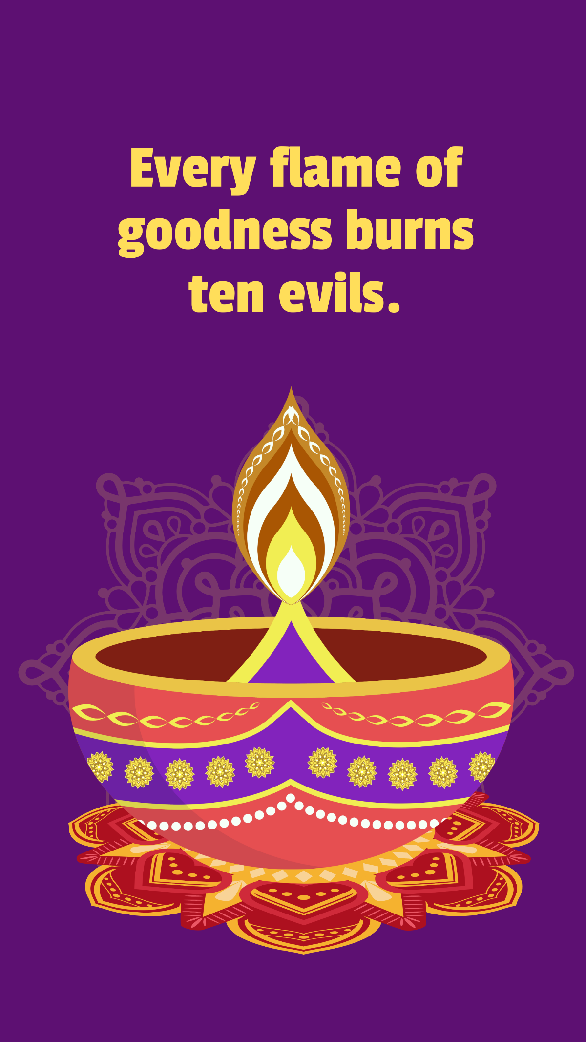 Free Creative Shubh Dussehra Quotes Template to Edit Online