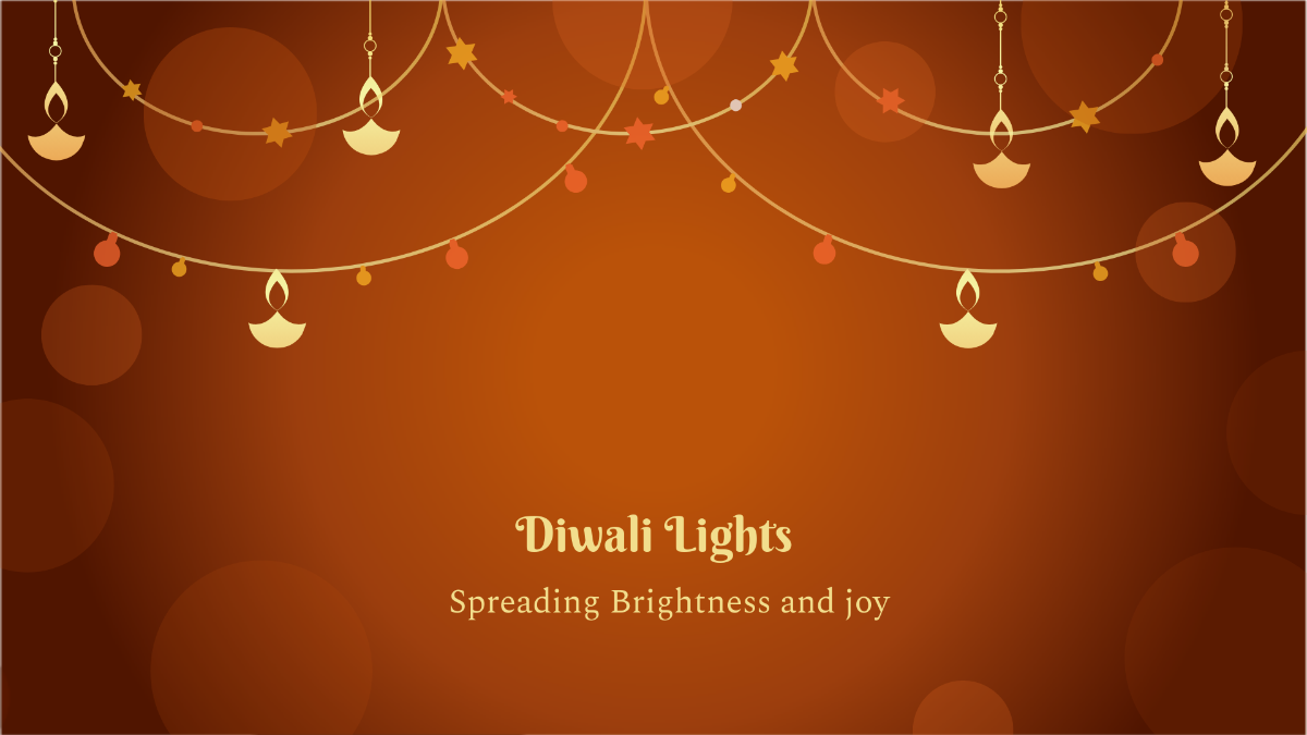 Free Aesthetic Diwali Lights Template to Edit Online