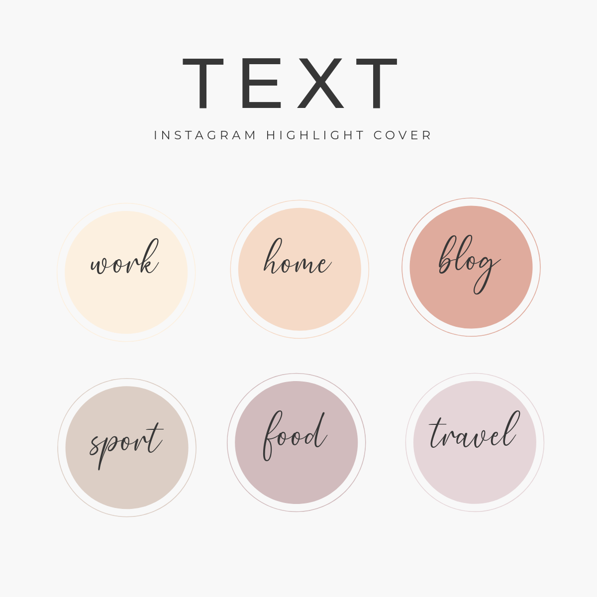 Free Text Instagram Highlight Template to Edit Online