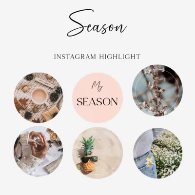 Free Season Instagram Highlight Cover Template to Edit Online