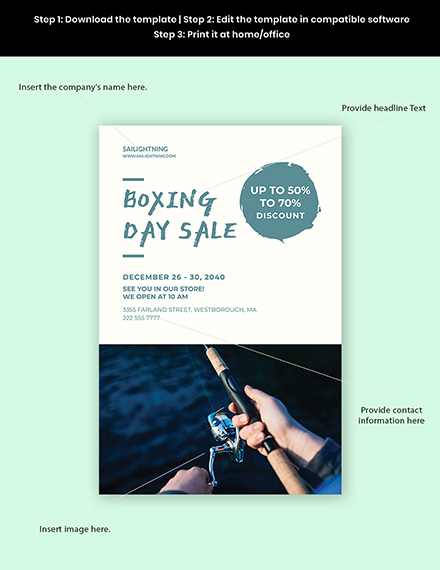 Free Boxing Day Poster Template to Edit Online