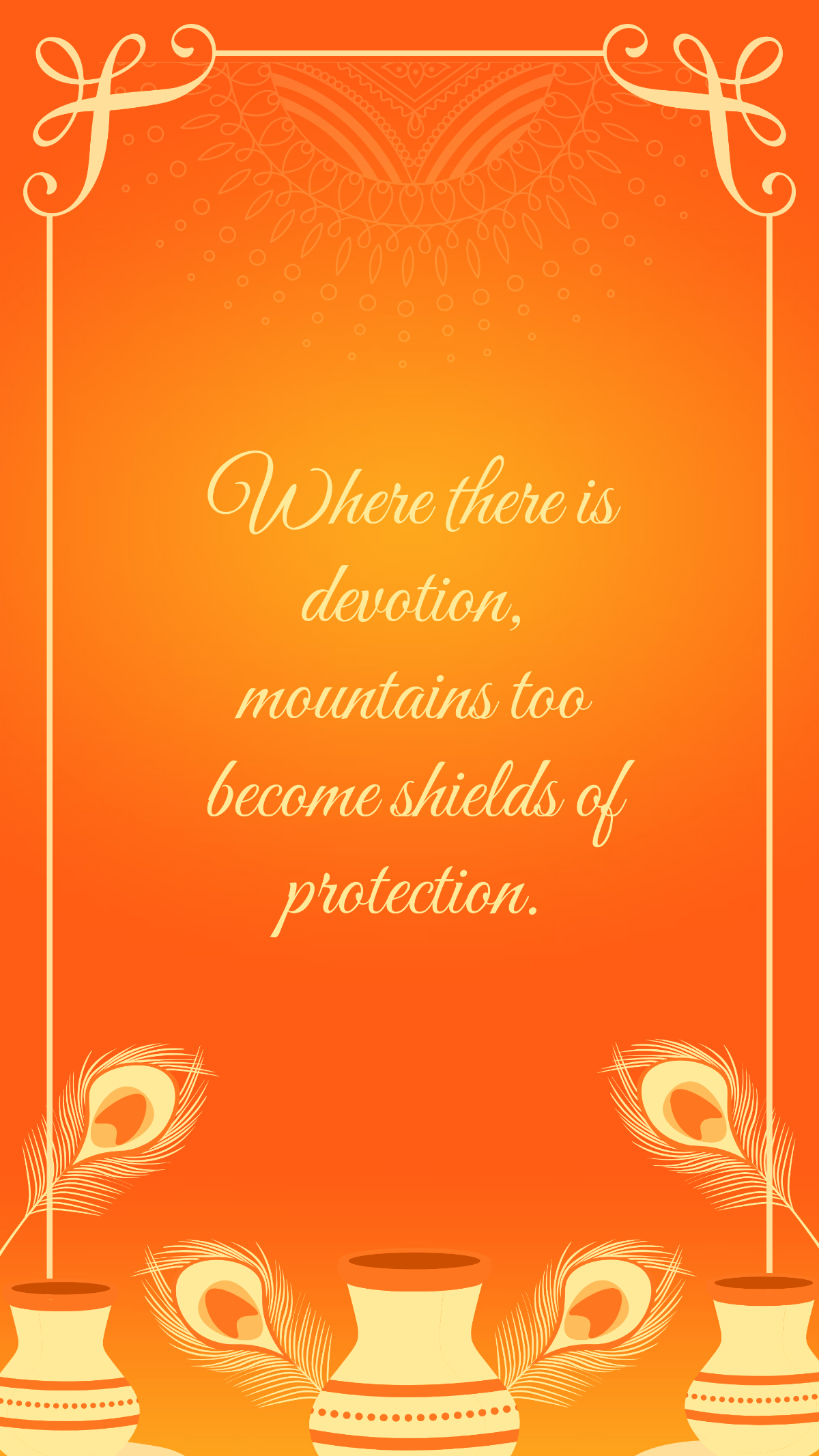 Free Govardhan Puja Quote Template to Edit Online