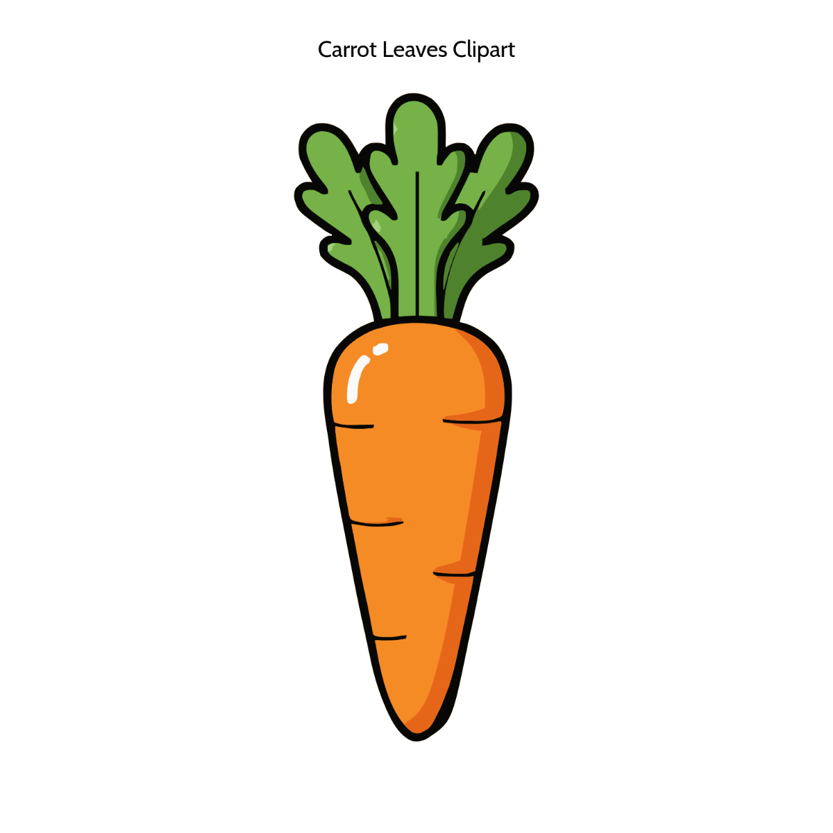 Free carrot leaves clipart to Edit Online