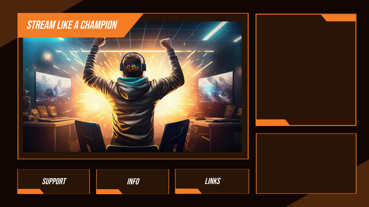 Free Tournament Twitch Overlay Template to Edit Online