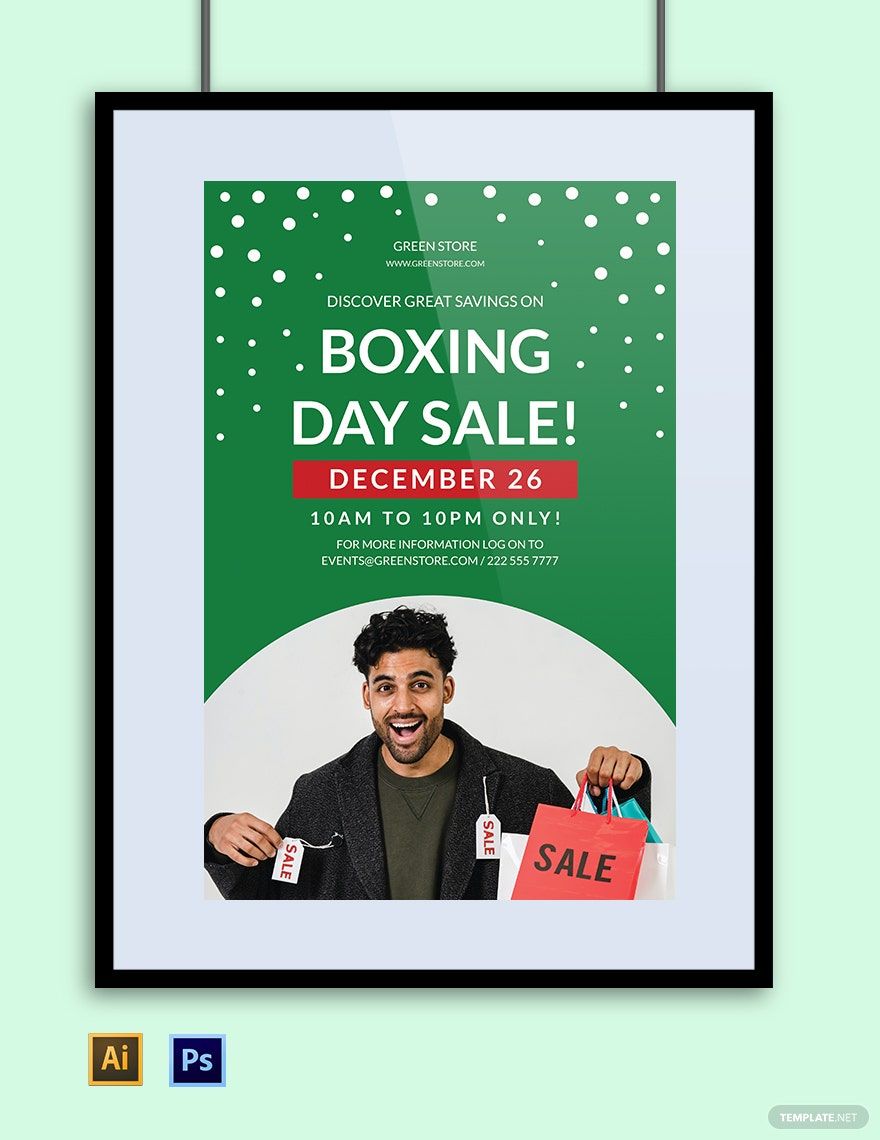 Boxing Day Retail Poster Template