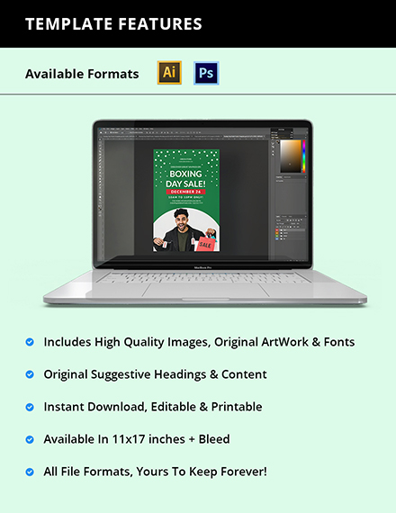 Free Boxing Day Retail Poster Template to Edit Online