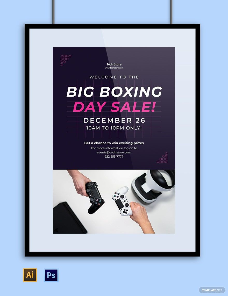 Boxing Day Sale Poster Template