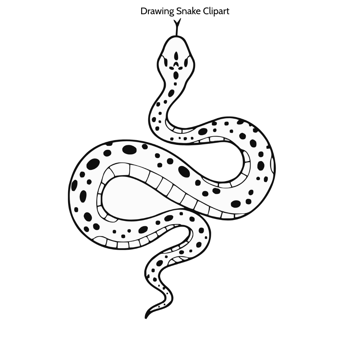 Free Drawing Snake Clipart to Edit Online