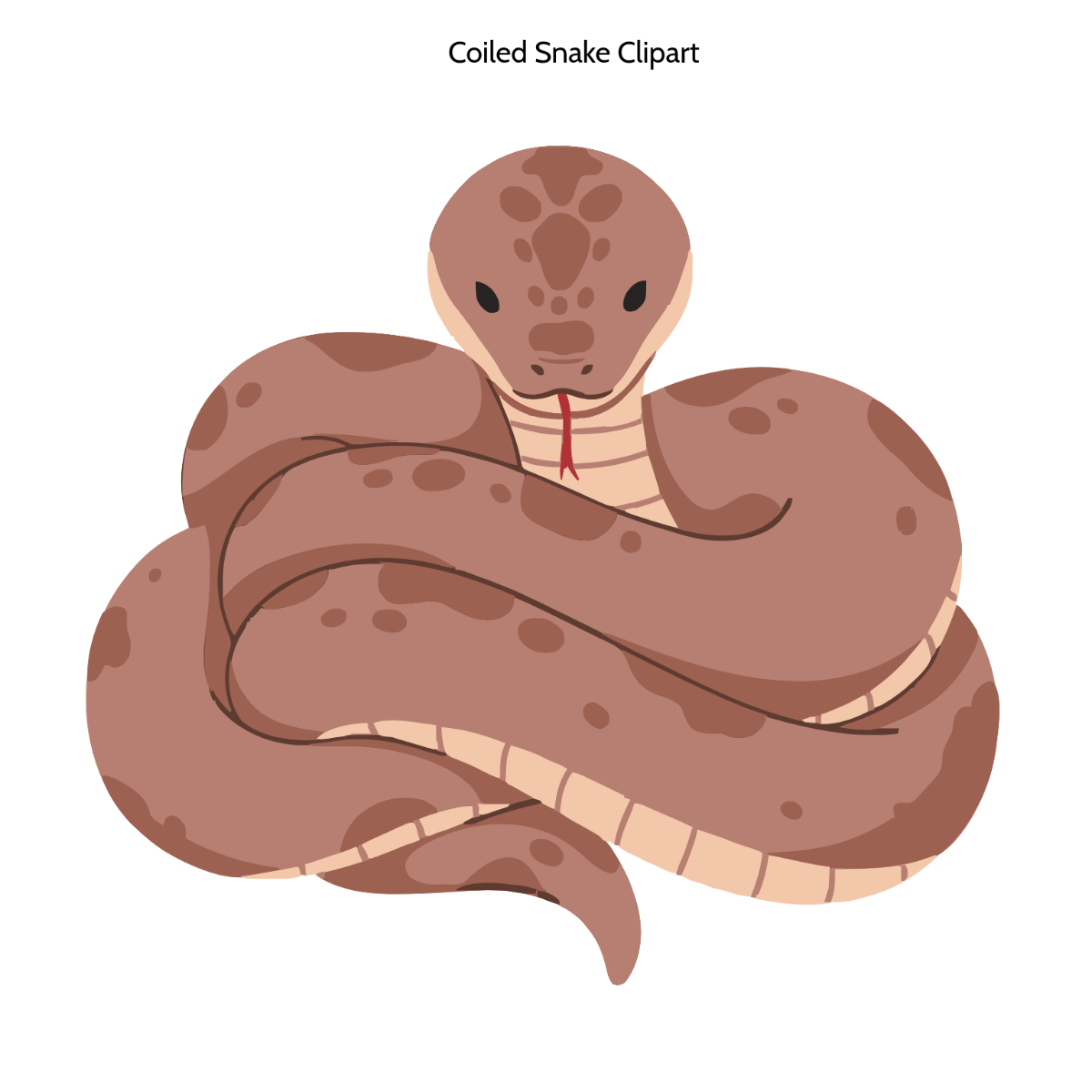 Free Coiled Snake Clipart to Edit Online