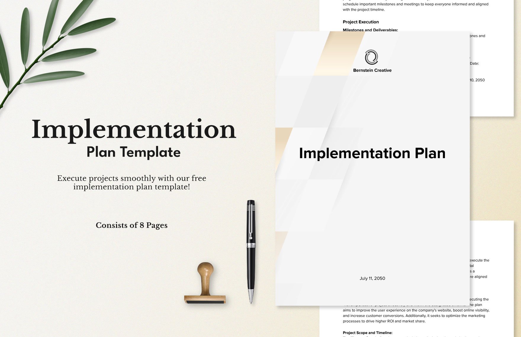 Implementation Plan Template in Word, Google Docs, PDF, Apple Pages