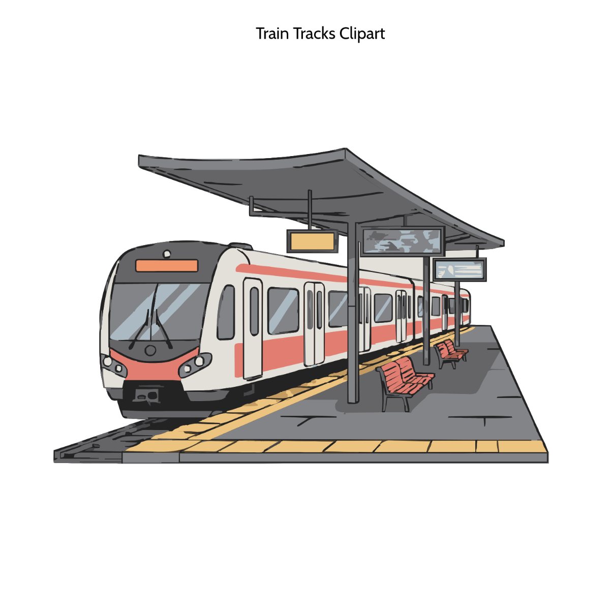Free Train Station Clipart to Edit Online