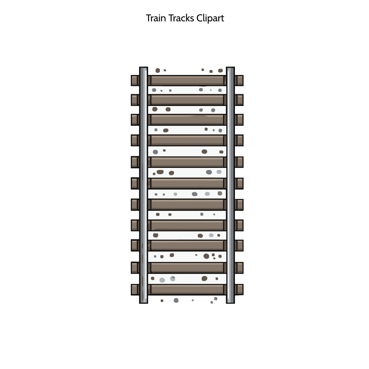 Free Train Tracks Clipart to Edit Online