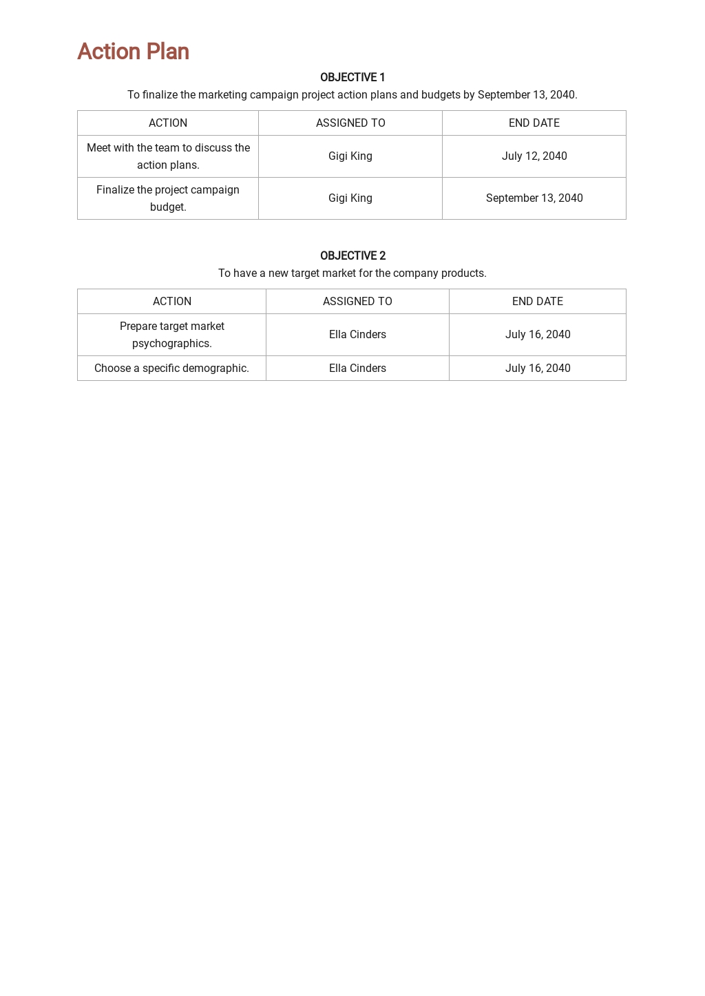 free online project planner