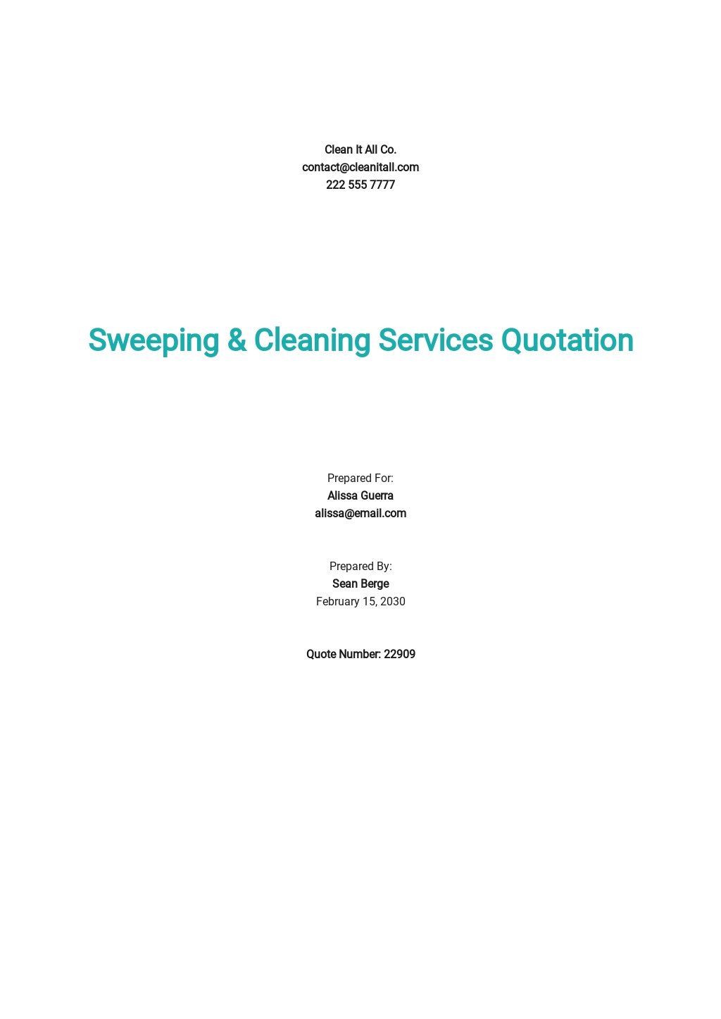 Quotation for Sweeping & Cleaning Services Template.jpe