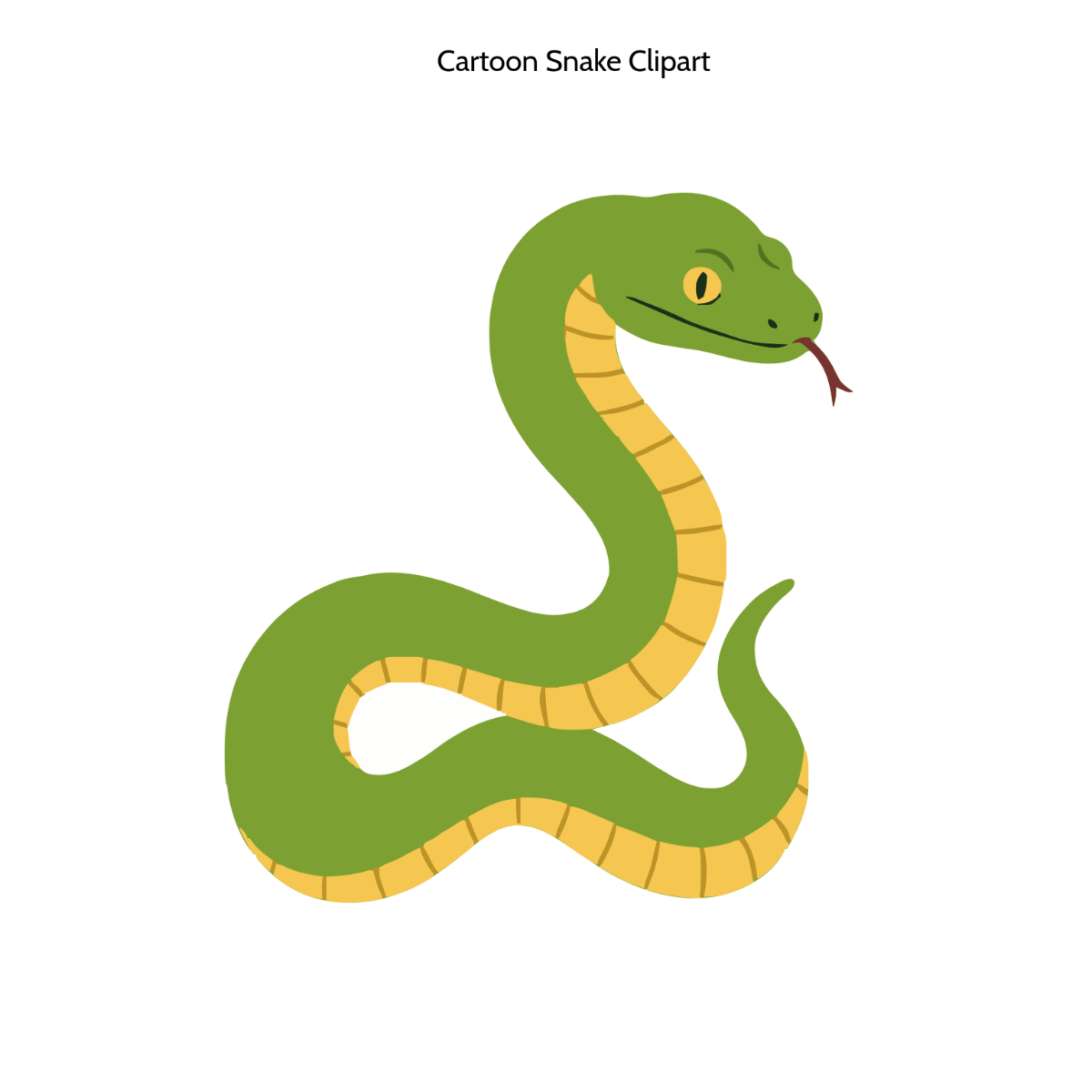 Free Cartoon Snake Clipart to Edit Online