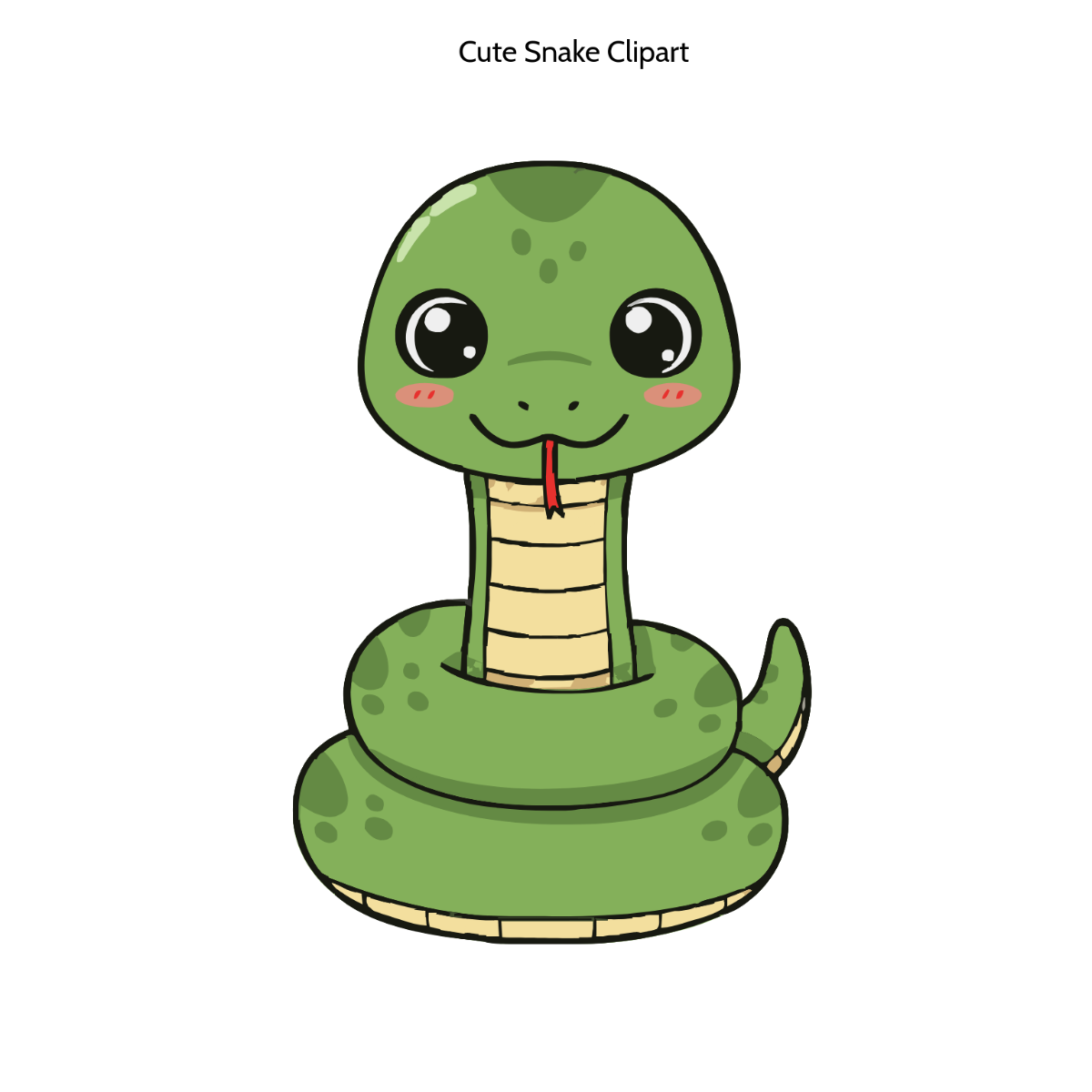 Free Cute Snake Clipart to Edit Online