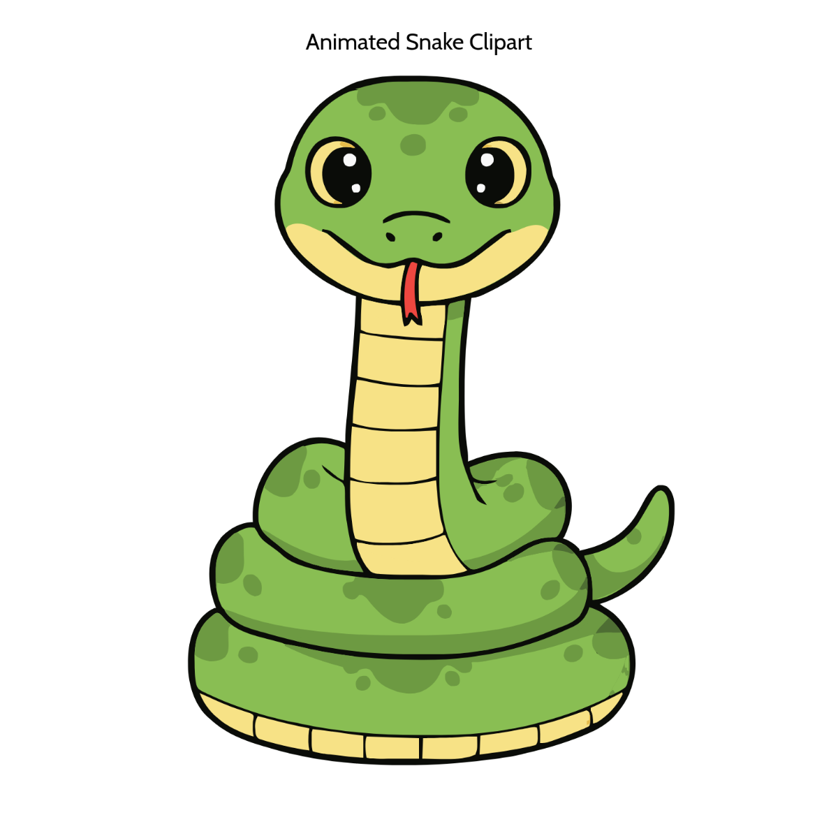 Free Animated Snake Clipart to Edit Online