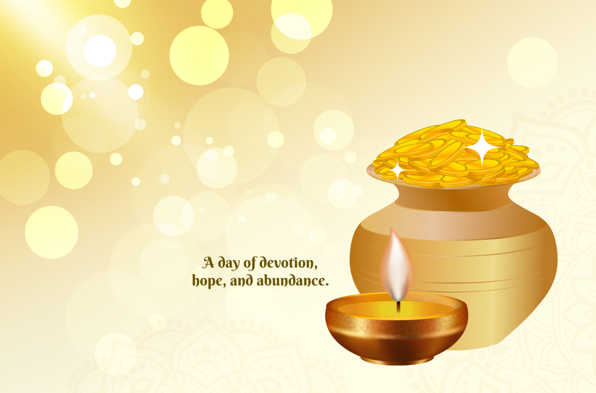 Free Dhanteras Banner Background Template to Edit Online
