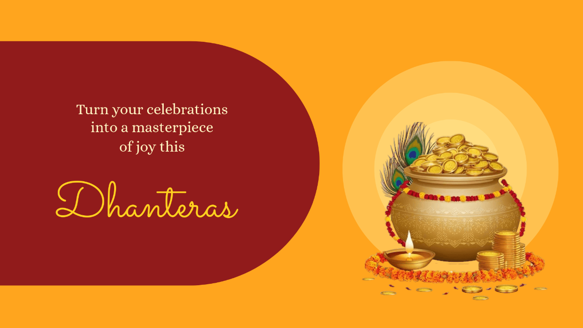 Free Graphic Dhanteras Background Template to Edit Online