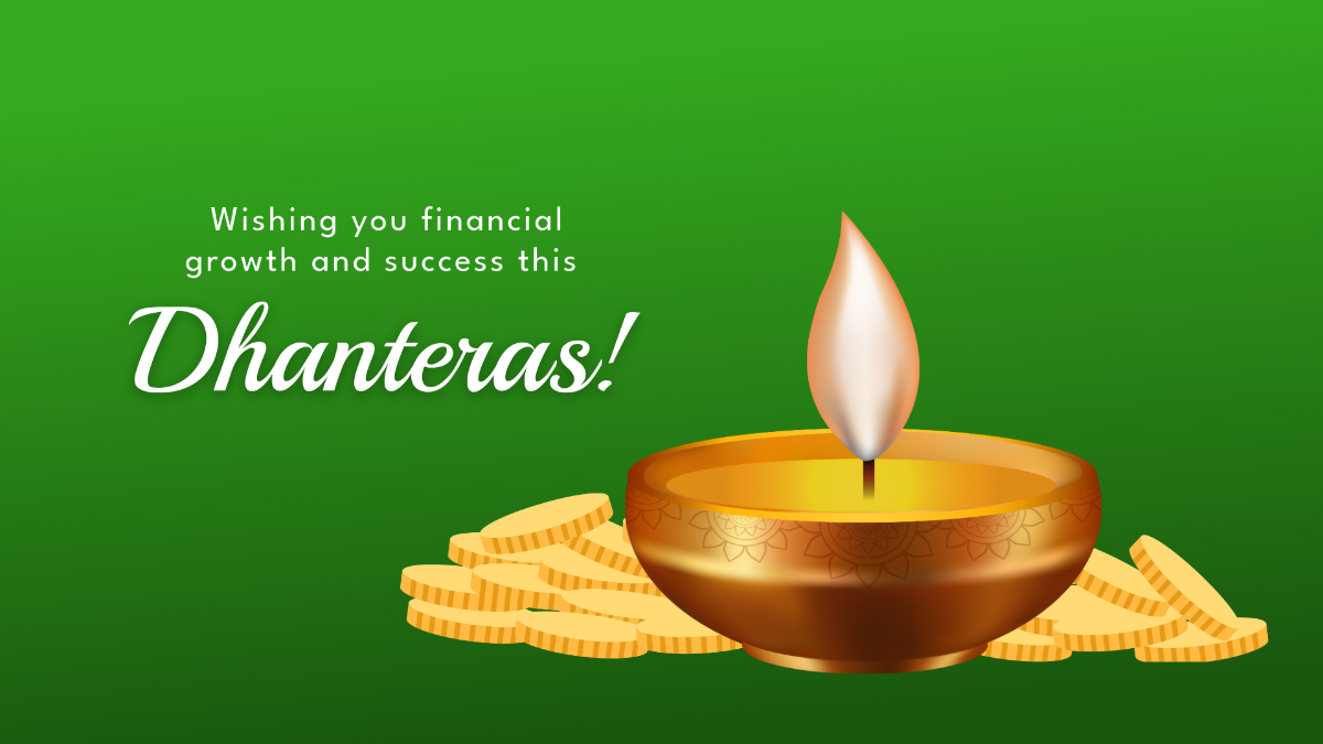 Free Professional Dhanteras Puja Background Template to Edit Online