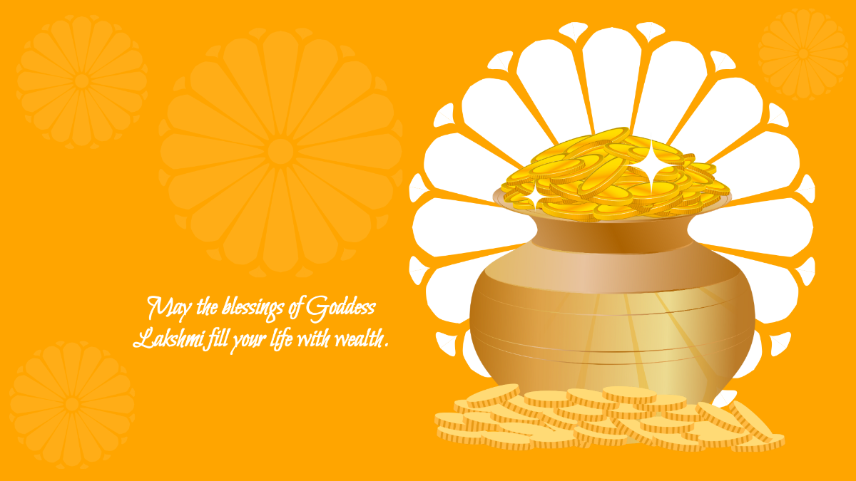 Free Dhanteras Day Background Template to Edit Online