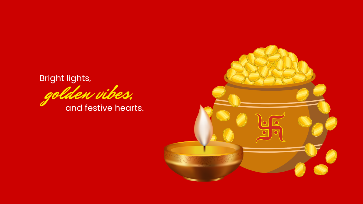 Free Dhanteras Festival Background Template to Edit Online