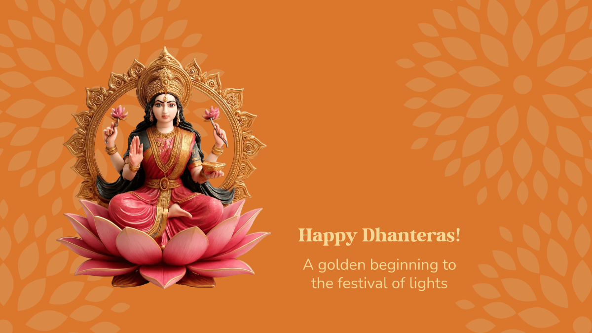 Free Happy Dhanteras Background Template to Edit Online