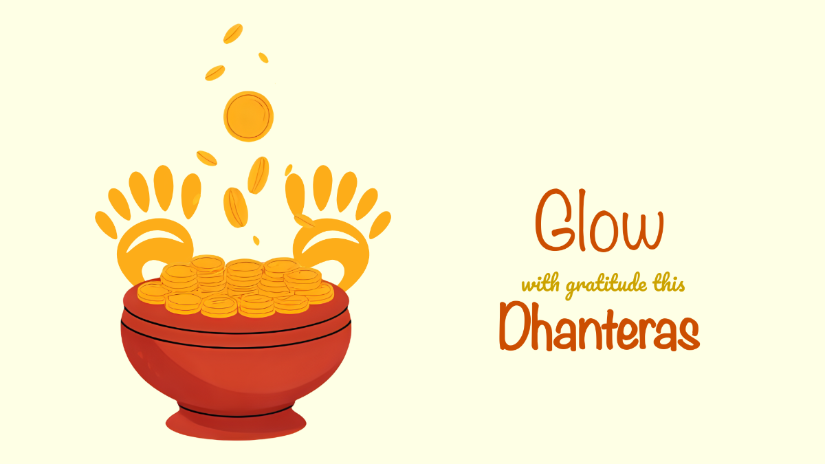 Free Dhanteras Cartoon Background Template to Edit Online