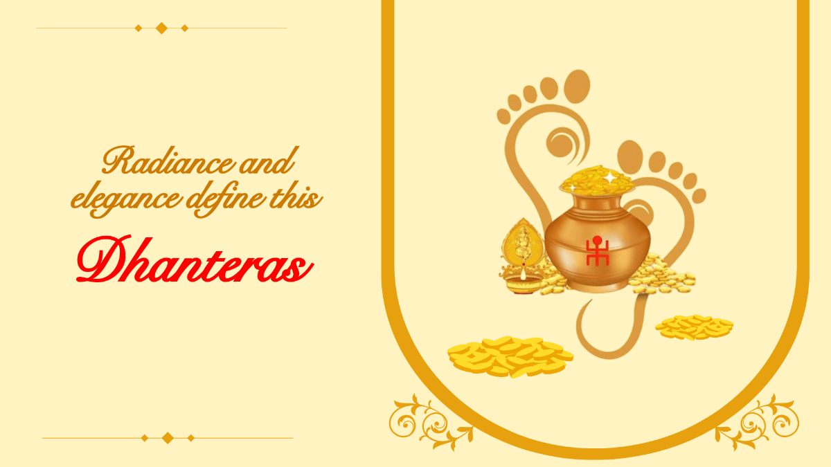 Free Aesthetic Dhanteras Lakshmi Background Template to Edit Online