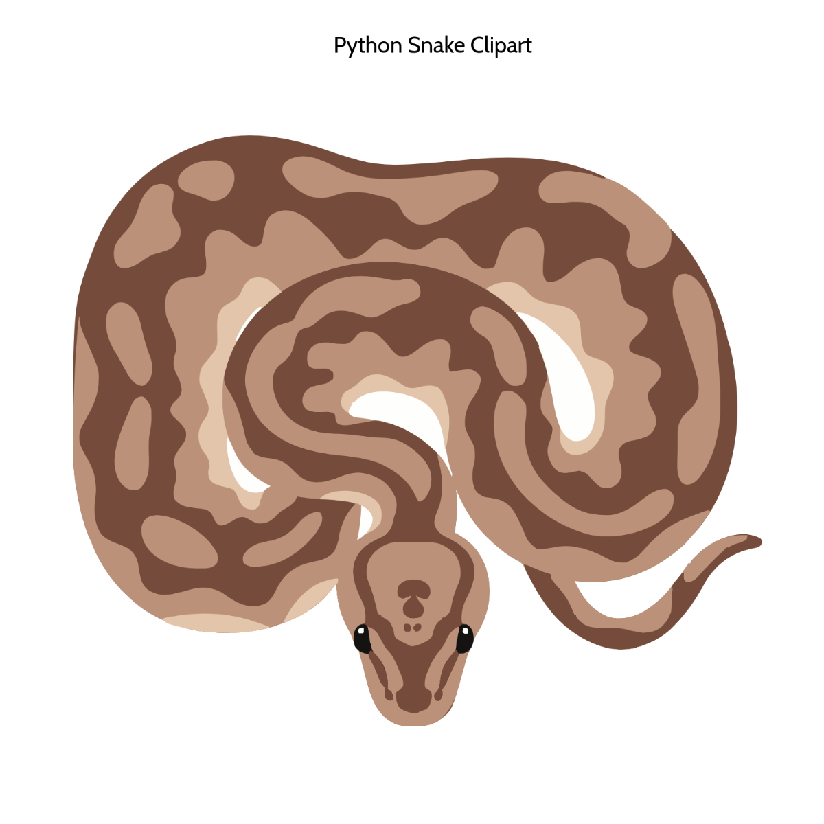Free Python Snake Clipart Template to Edit Online