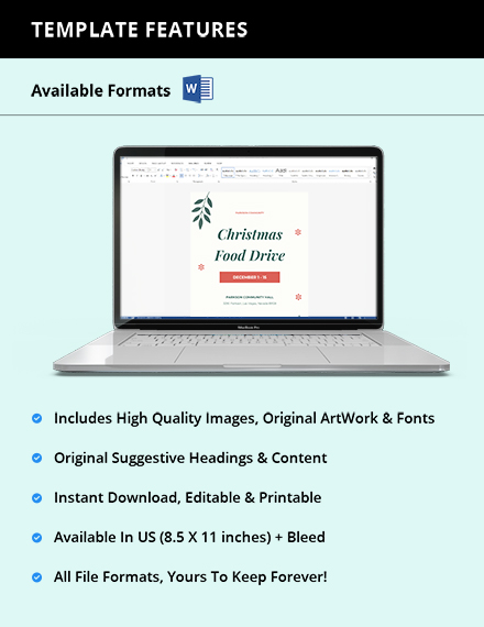 Free Christmas food drive flyer Template to Edit Online Free Christmas food drive flyer Template to Edit Online