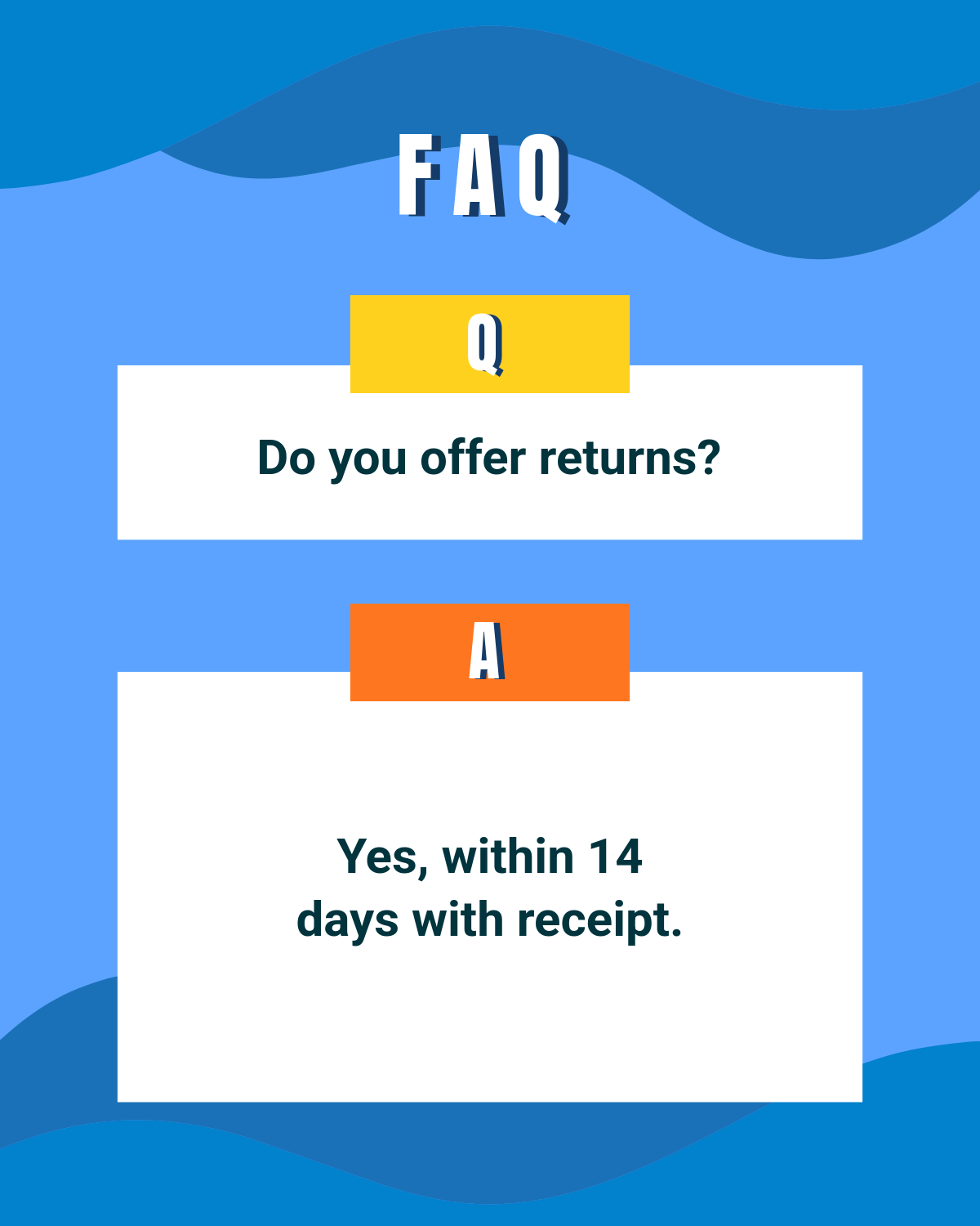 Free Minimalist FAQ Facebook Post Template to Edit Online