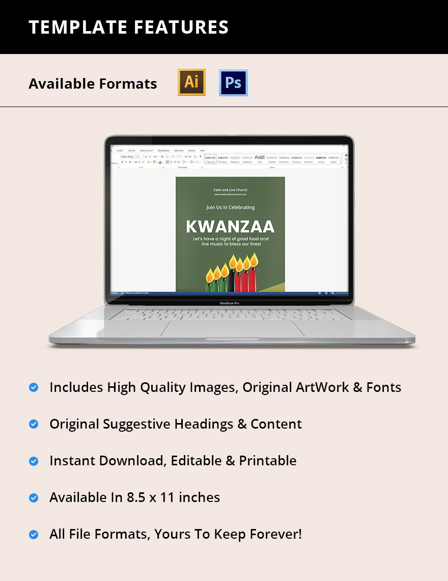 Kwanzaa Poster Template Format