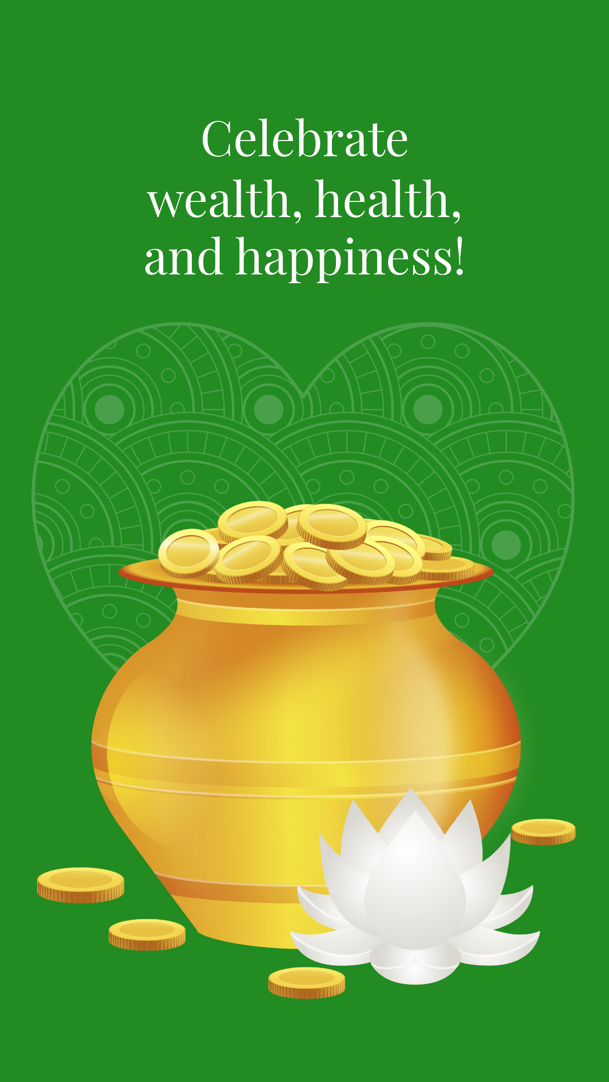 Free Dhanteras Wallpaper Background Template to Edit Online
