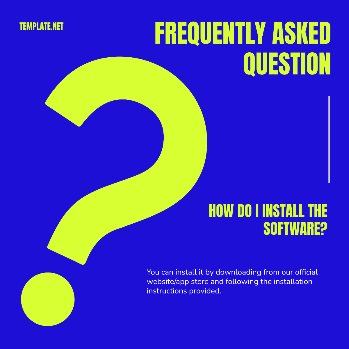 Software FAQ Post Template