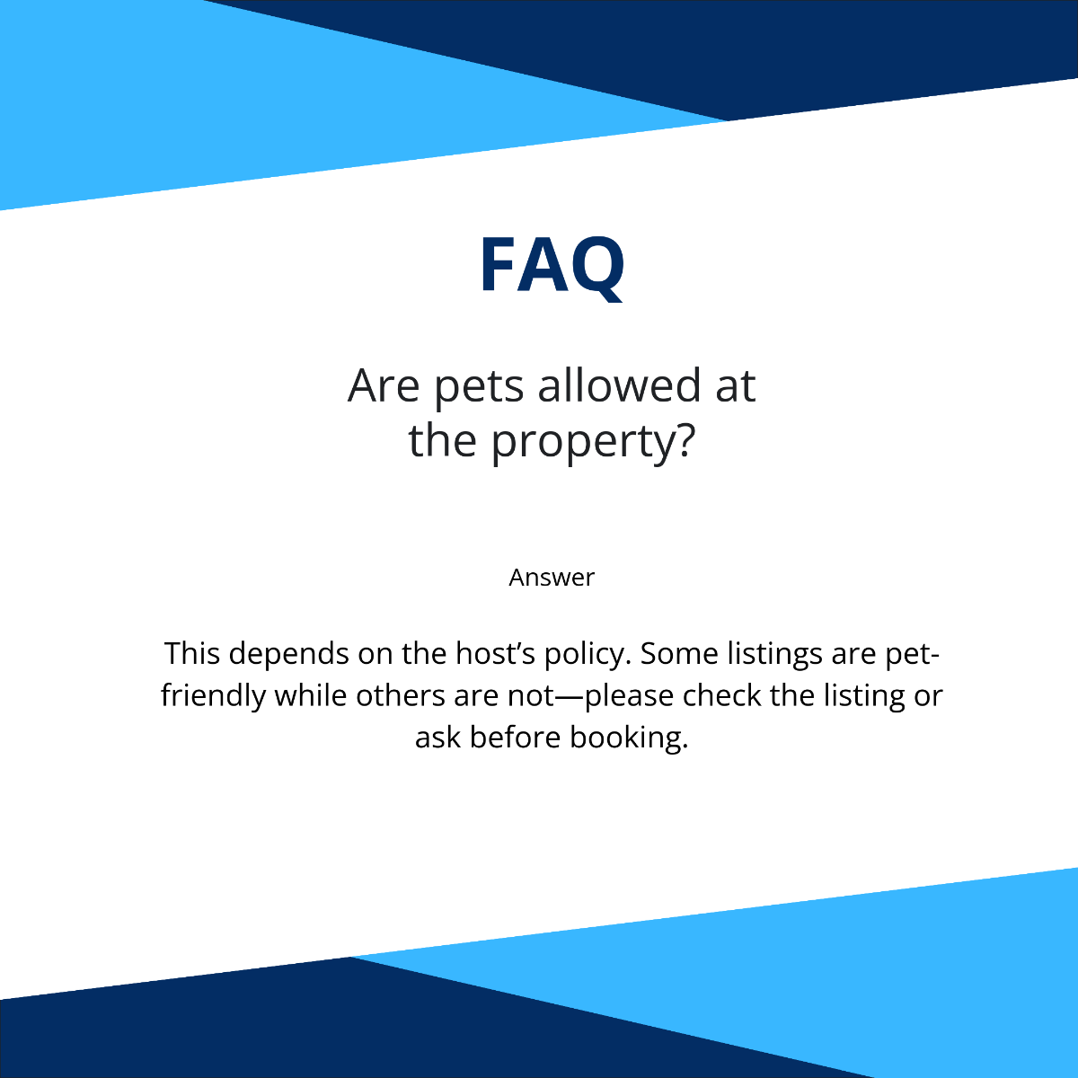 Free Airbnb FAQ Template to Edit Online