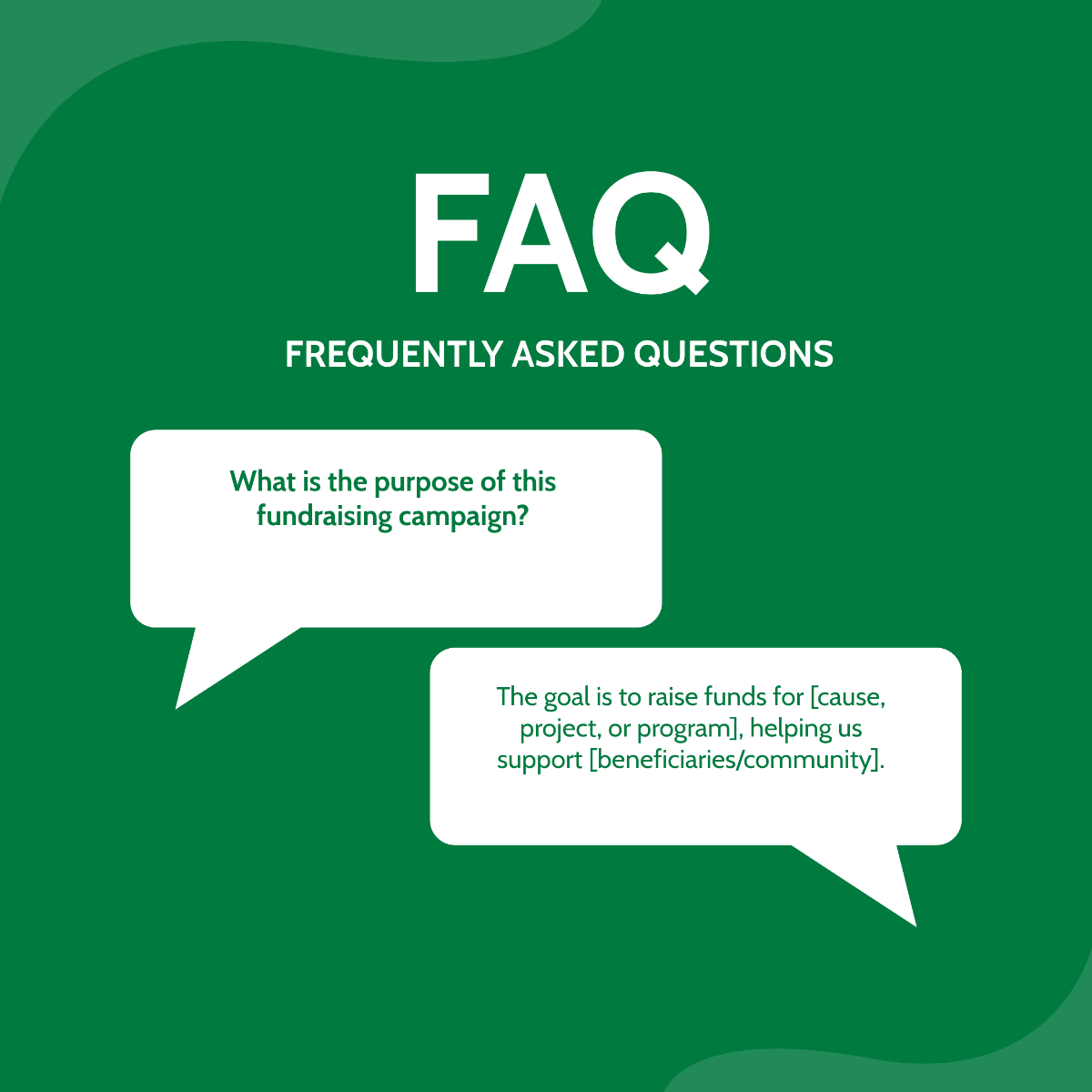 Free Fundraising FAQ Template Template to Edit Online