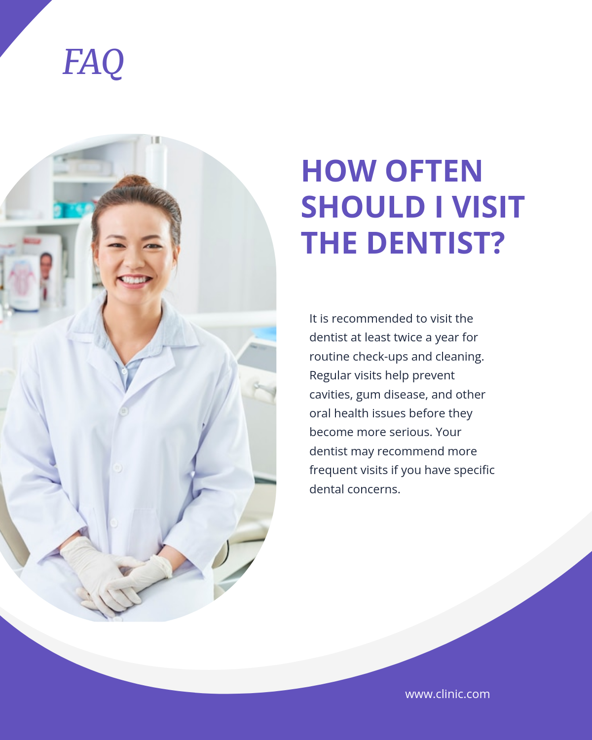 Free Dentist FAQ Facebook Post Template to Edit Online