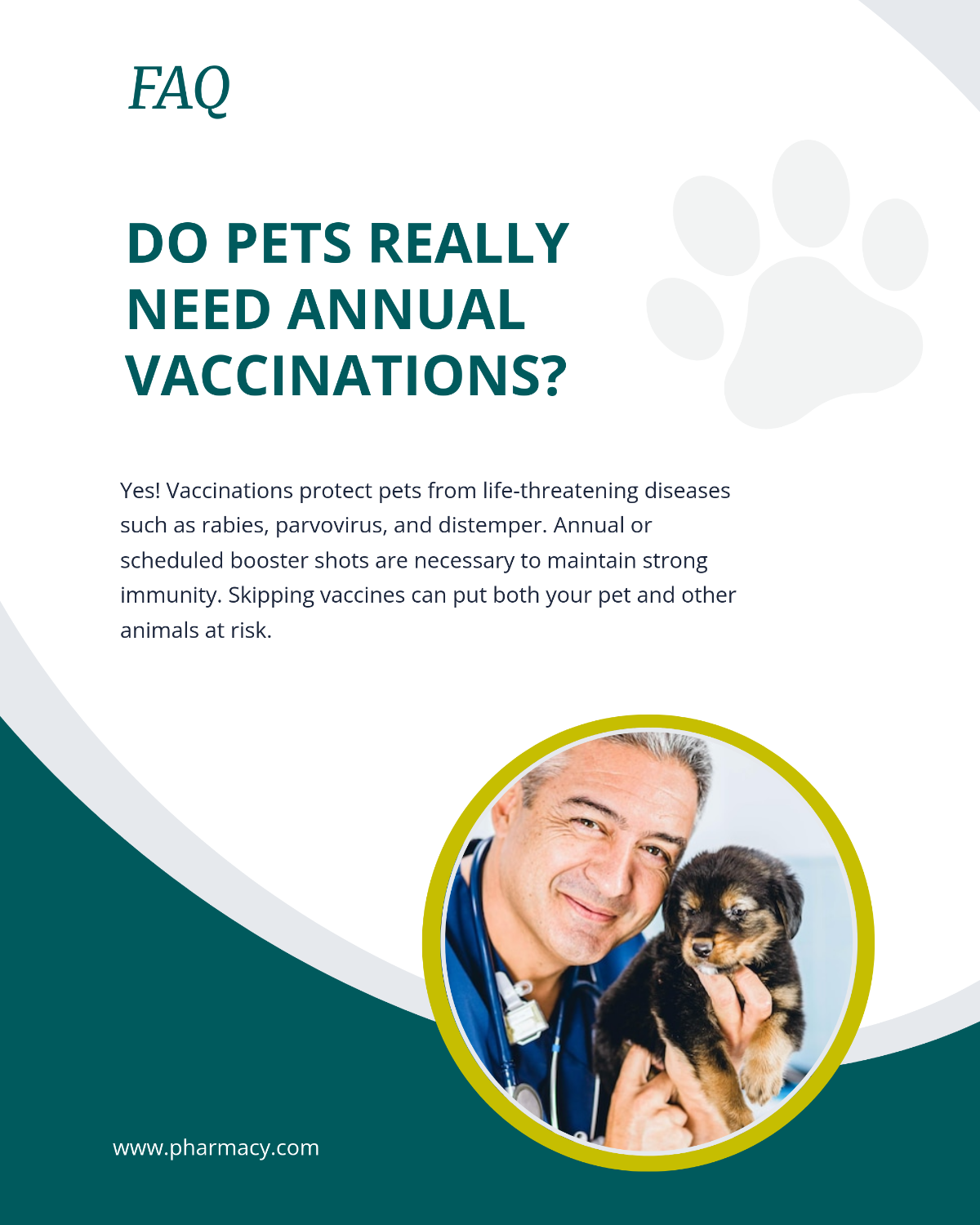 Free Pet Care FAQ Instagram Post Template to Edit Online