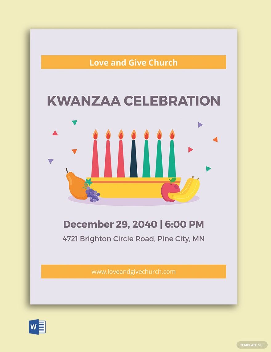Free Kwanzaa Celebration Flyer Template