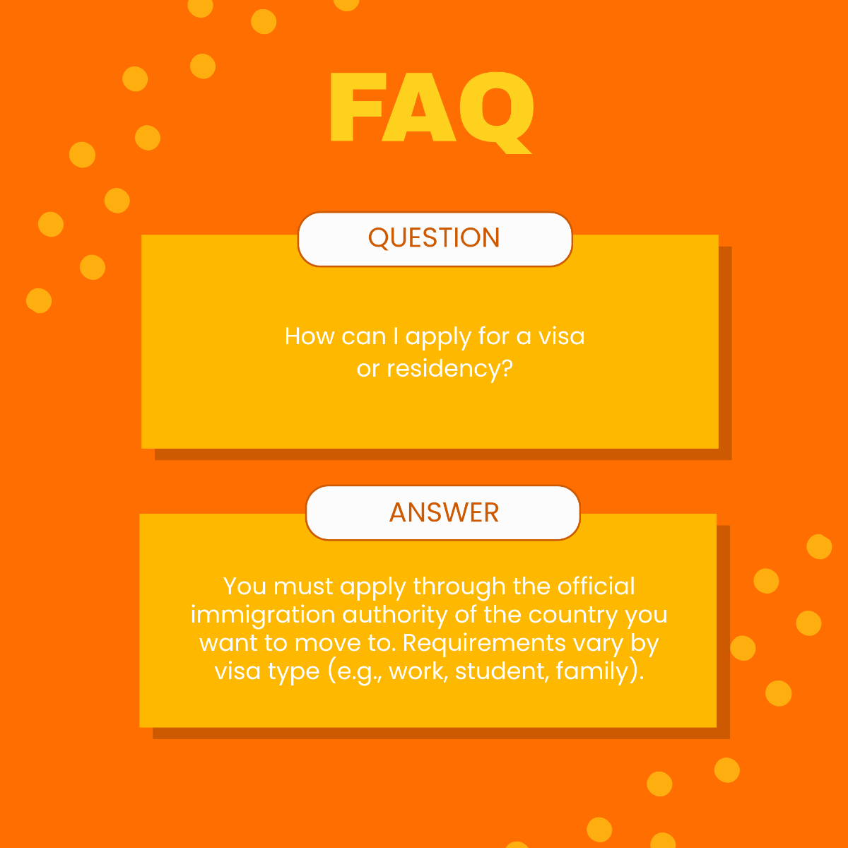 Free Immigration FAQ Template to Edit Online