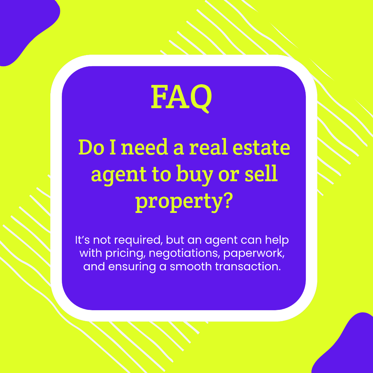 Free Real Estate FAQ Post Template to Edit Online