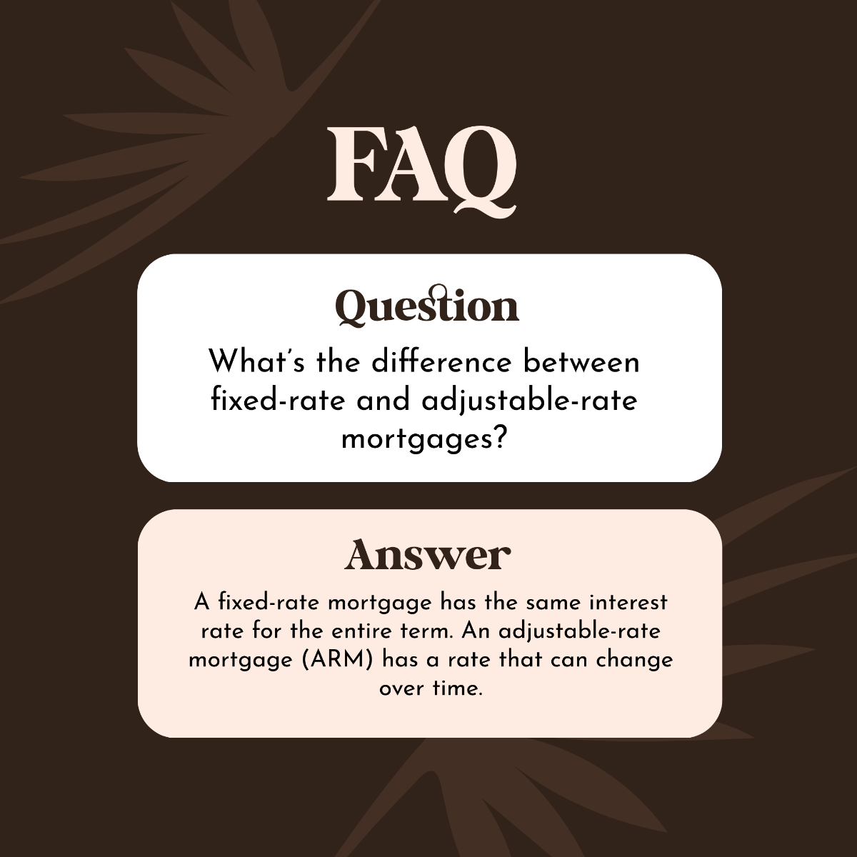 Free Mortgage FAQ Template to Edit Online