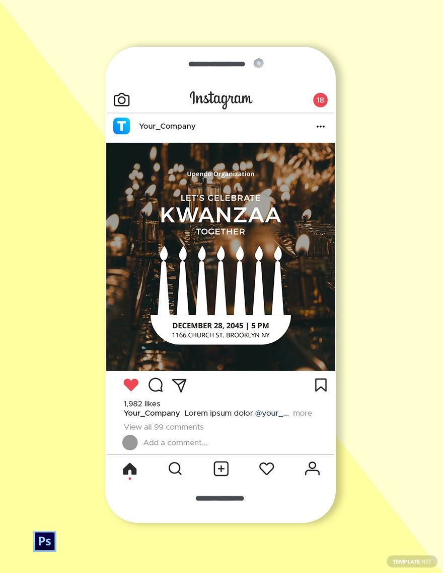 Kwanzaa Instagram Post Template