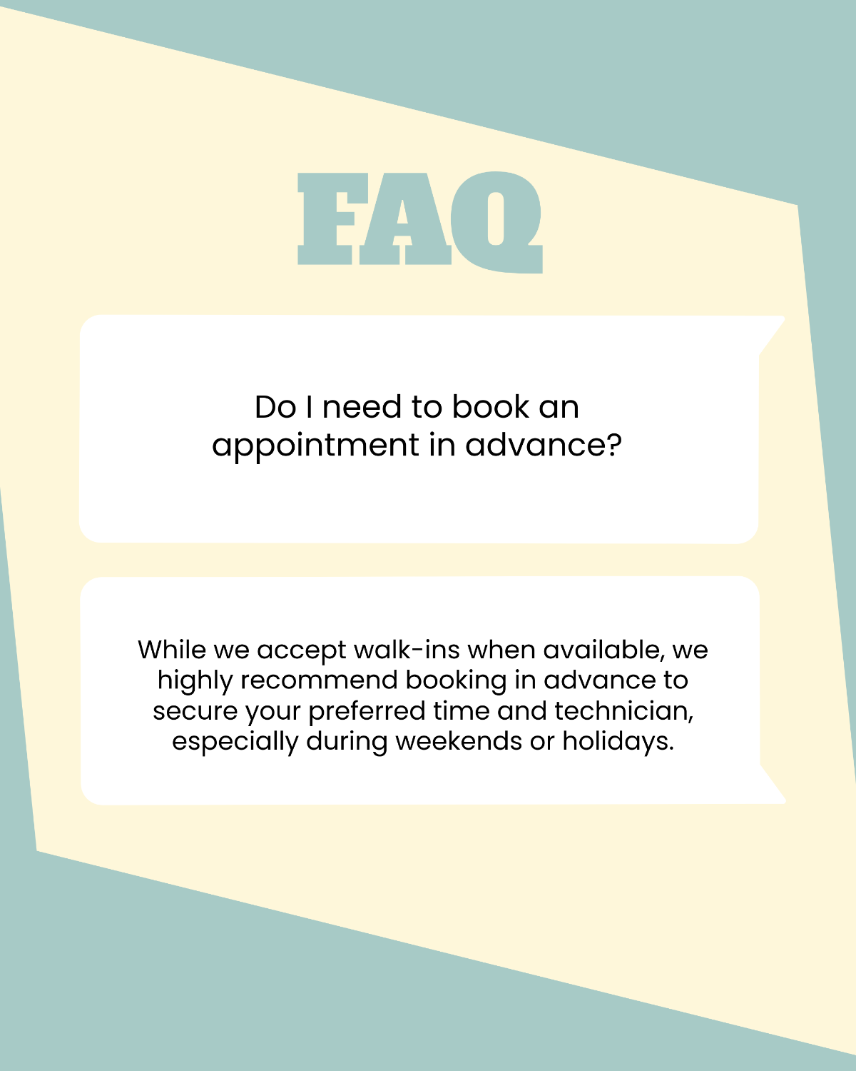Free Nail Salon FAQ Instagram Post Template to Edit Online
