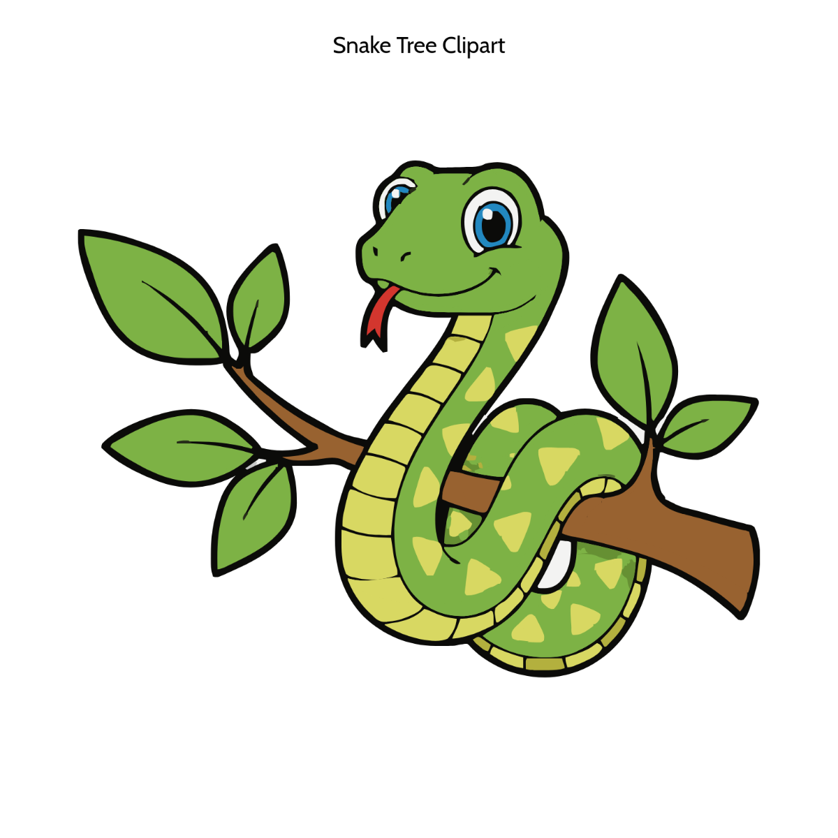 Free Snake Tree Vector Clipart (PNG, SVG) to Edit Online