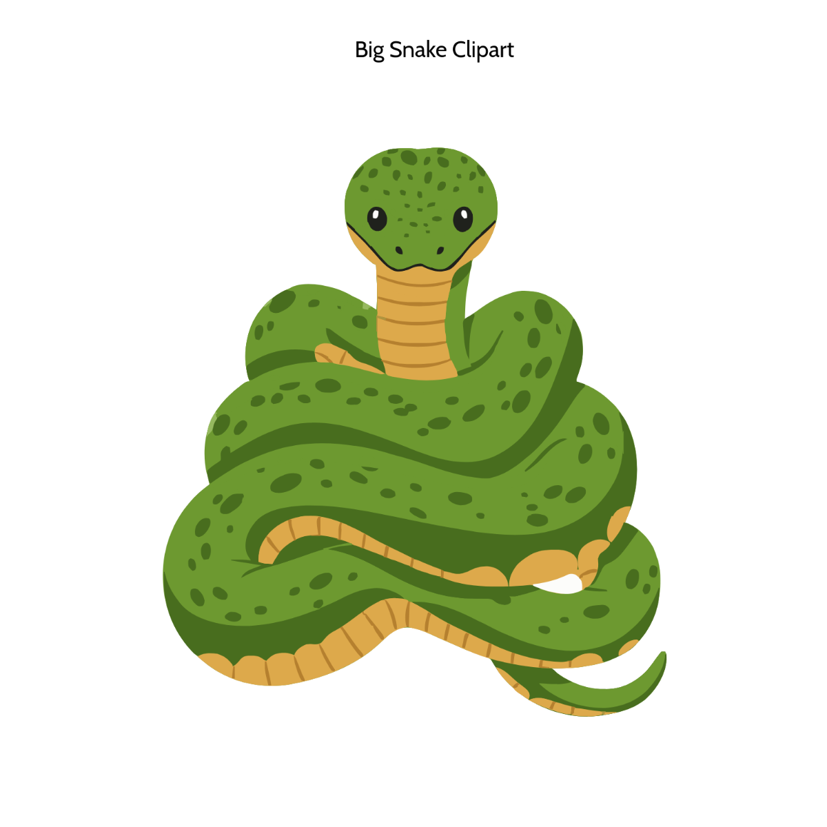 Free Big Snake Vector Clipart (PNG, SVG) to Edit Online